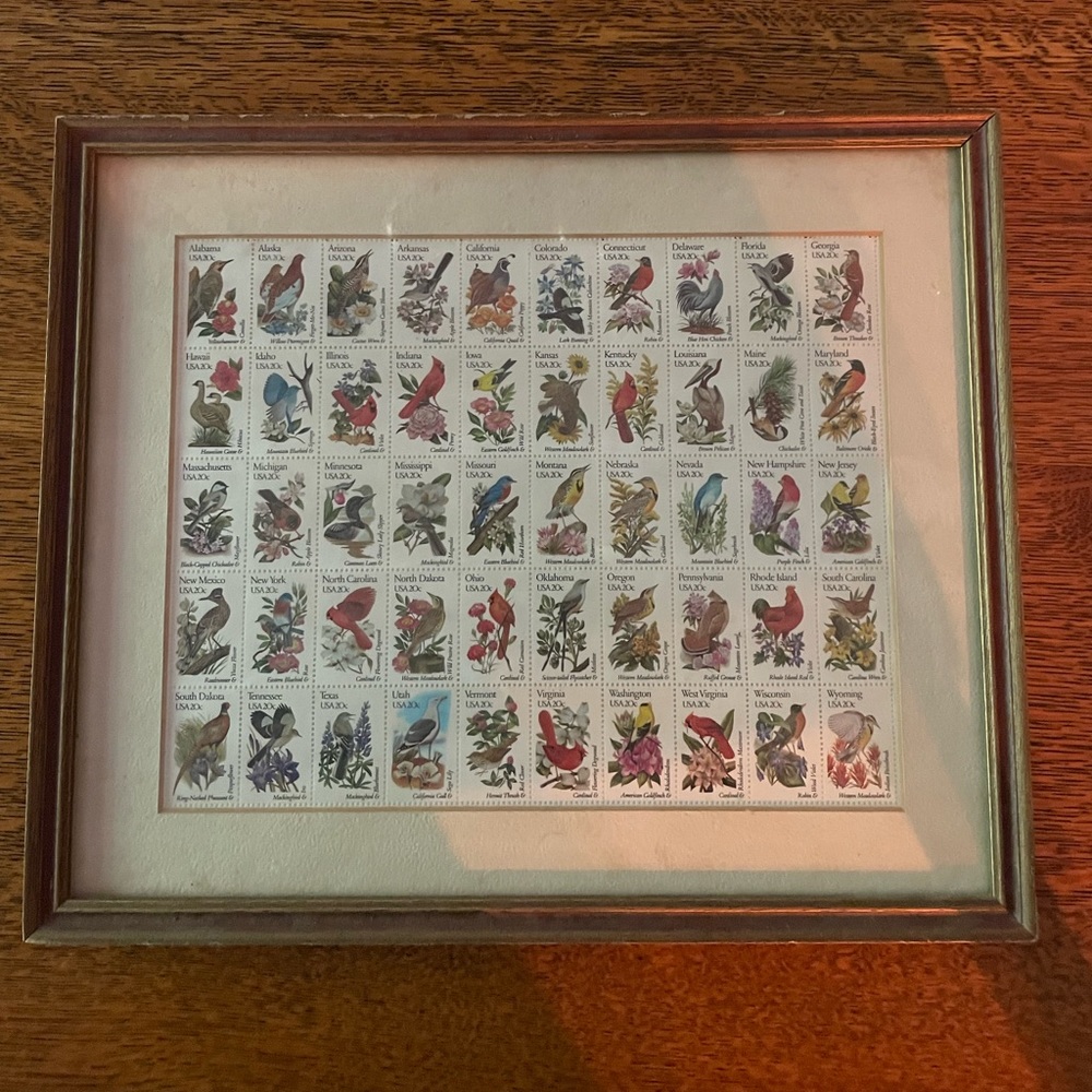 Framed stamps